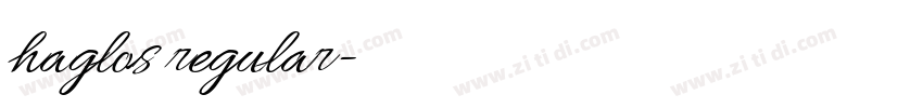 haglos regular字体转换 haglos regular字体转换